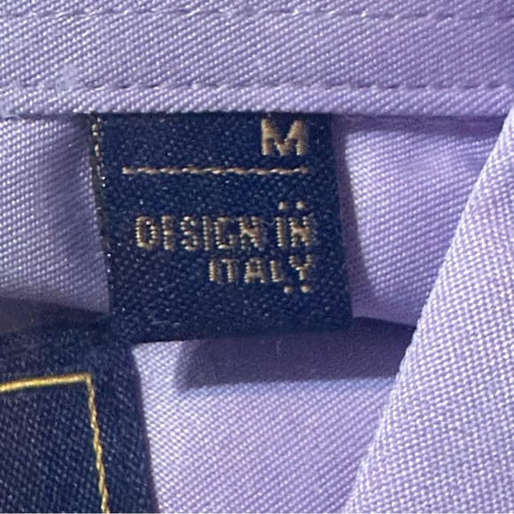 Flex Mens Luxury Collection Button Down Shirt Lilac Purple Sz M Long Sleeve NIP - Picture 5 of 6